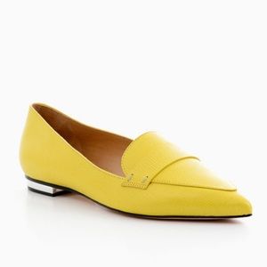 SCHUTZ YELLOW ELISE FLAT LOAFER